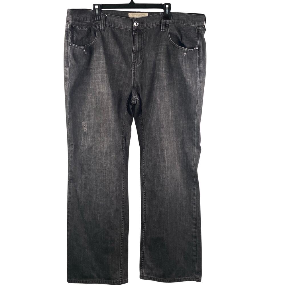 ECKO UNLTD JEANS MEN'S SIZE 42 (43x30) 759 RELAXED FIT HIP HOP Y2K GRUNGE BLACK